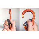 Palm Side Swing HMS Autolock Karabiner Orange